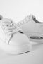 Riga White Women's Sneakers - Transparent Detailed - 3
