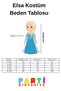 Girl's Blue Elsa Dress with Strap and Planter and Crown Wand Gloves as a Gift Frozen - 4