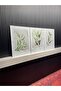 Botanika 3-Piece Decorative Painting Set with Metal Frame and Glass - 3