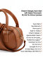 Taba Shk207 Faux Leather Charm Detailed Zippered Hand, Arm and Shoulder Bag with Strap - 7