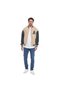 Double Colored Men's College Coat