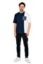 Navy Blue/white Men's Crew Neck Short Sleeve Pocket T-shirt - 5