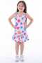 3Pcs Girls' Rope Strap L Stretch Fabric Summer Dress - 3