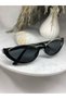 Cat Eye Black Gold Detail Women's Sunglasses - 5