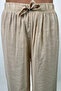 Polyamide Viscose Draped Ecru Palazzo Trousers - 6