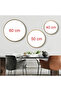 Digital Printed Metal Framed Real Glass 3-Piece Painting - Elegance Circle 40-50-60 cm - 4