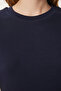 DARK BLUE LAG0001 - تي شيرت محبوك أساسي من القطن - 5