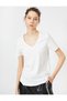V Neck Basic Short Sleeve T-Shirt