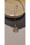 Stylish, Mondern Chain ​​And Zircon Stone, Luck Theme Steel Necklace with Clover Details - 7