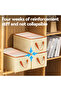 Large PU leather fabric storage box - 2