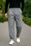Men's Gray Color Pleated Lycra Comfortable Fit Baggy Fabric Trousers - 8