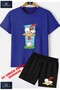 Children's “Chicken Ko“ Special Printed Crew Neck T-Shirt - Shorts Set
