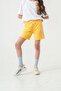 Double Long Girls' Shorts with Side Stripes - 7