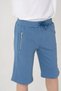 Belt and Ribbed Side Pockets Zippered Boys Shorts - 5