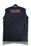 Highway to Hell Ac Dc Printed Washed Sleeveless T-Shirt, Unisex Rock Band Themed Zero Sleeve Retro Singlet - 2