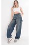 K.Ting Epaulet Double Belt Baggy Balle Women's High Waist Summer Pants - 4