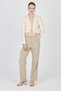 Natural Linen Look 100% Cotton Tie Detail Crop Blazer Jacket 7070 - 6