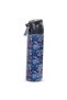 Insulated Stainless Steel Water Bottle w/ Spray - Car Racing, 640ml Blue - 3