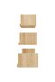 Wall Display Shelf 3 pcs Sonoma Oak Engineered Wood - 4