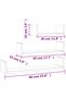 Wall Display Shelf 3 pcs Concrete Grey Engineered Wood - 3