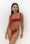 Larasis Floral Detailed Red Bikini Bottom - 7