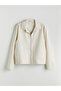 Beige Standard Fit Jacket Collar Men's Coat - 6