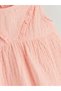 Lcw Baby Pink Crew Neck Basic Baby Girl Dress - 5
