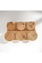 Maisone Set of 6 Glass Jars - Storage Set with Bamboo Lid and Stand - 6