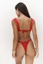 Larasis Floral Detailed Red Bikini Bottom - 8