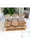 Maisone Set of 6 Glass Jars - Storage Set with Bamboo Lid and Stand - 3