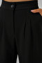 6638 High Waist Palazzo Trousers - D. Black - 6