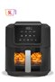 Digital Slim Air Fryer, 5L Capacity with Clear Window & Internal Light, Large Basket, Spac