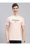 Men Orange Printed Round Neck T Shirt