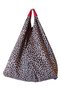 Origamimodel Leopard6 Patterned Beach Daily Women's Shoulder Bag Brown Lined (Large Size)