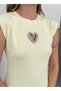 Women's Low-Cut Chest Heart Detailed Summer Dress - 6