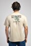 Marcia Men's 100% Cotton O Neck T-Shirt Beige - 3