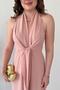 Front Binding Jumpsuit Powder - 5