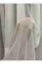 Venetian Dobby Modern Stylish Ecru Silver Glitter Tulle Curtain 1/2.5 Medium Regular Pleated - 5