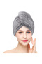 1pcs Grey Microfiber Hair Towel, Hair Turbans for Wet Hair, Drying Hair Wrap Towels for Curly Hair W - 8