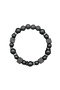 black 19.4cm Natural Matte Black Onyx with Cube Lava Bracelet,Balance Bracelet, Natural stone Bracel - 7