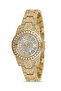 Double-Clip Luxury Stone-Accented Women's Wristwatch Gold Color PL-1551B1x - 3