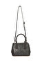 Black Women's Shoulder Bag with Removable Strap and Zipper Closure - Handbag 05Pc25Y10406 - 2