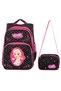 Black Ice Girl Patterned Primary School Bag and Nutrition Girl's Set of 2 Primary School Bags - 24001