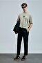 Helix Slim Fit Men's Beige T-Shirt (111020245) - 4