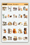 Cute Cat and Dog Sticker Set - 50 Pieces of Sticker Stickers - 3