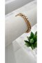 Rose Color Zircon Stone Round Thick Bracelet - 3
