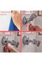 Shower head holder, Removable suction cup, Silver