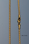 Steel Elegant Chain Necklace 3 mm Gold Color |   No Tarnish, Unisex, 2 Years Warranty - 2