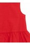 LCW Kids Red Floral Girls' Blouse and Pants Set of 2 - 4