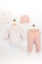 Heart 5 Piece Soft Touch Set Baby Girl Hospital Release - 4